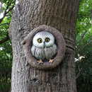 Owl Tree Hugger Whimsical Tree Sculpture Garden Statues Outdoor Tree Face Decor Garden Peeker Yard Art Decorations (Singel Owl) by GreenHaven Gardens