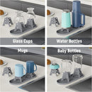 NiHome Silicone Water Bottle Drying Racks Set of 3 with Drip Tray,Cheese Style for Faster Drying,Bottle Dryer Racks Fit for Stanley YETI Cups Owala Sports Bottle Baby Bottle Thermoses Mugs by TinyTreasures Baby Boutique