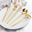 Gold Silverware Set, KassKa 40 Pieces Flatware Cutlery Set, Stainless Steel Utensils Set Spoon Fork Knives Set for Home Restaurant and Kitchen, Mirror Polished Finished, Service for 8 by CozyNest Decor