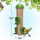 LONA Bird Feeders for Outdoors, Tube Feeder Weatherproof with Multiple Hanging Methods, Wild Bird Feeding Silo for Outside, 3 Port by CozyNest Decor