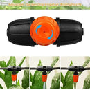 Upgraded Three-Way Atomizing Nozzle for 1/4 Inch Irrigation Tubing, 24 Pcs Adjustable Micro Spray Irrigation Emitters with Integrated 1/4 Inch Tee Fittings for Misting Watering System by GreenHaven Gardens