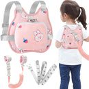 Accmor Toddler Harness Leash, Collapsible Cute Rabbit Kids Leash + Anti Lost Wrist Link for Outdoor Travel, Soft Child Walking Harness Tether Wristband Assistant Strap Belt Protector for Baby Girls by TinyTreasures Baby Boutique