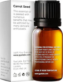 Gya Labs Carrot Seed Essential Oil - 0.34 Fl Oz - 100% Pure Natural Carrot Oil for Skincare, Hair, Scalp & Aromatherapy, Massages ,DIY ＆Candle Making Scent by CozyNest Decor