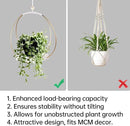 Hanging Planter for Indoor Plants - Outdoor Plant Hanger, Mid Century Boho Macrame Metal Plant Hanger, Plant Hanger Indoor Conner Ceiling, Gift for Mom, Plant Lovers, Housewarming by GreenHaven Gardens