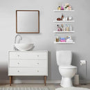 Sorbus Floating Shelves for Wall - 24" Bathroom Shelves, Wall Decor for Bedroom, Kitchen, Living Room, Home Decor & Book Storage - Mounted Floating Shelf with Invisible Brackets (White, 4 Pack) by CozyNest Decor