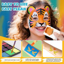 Face Painting Kit for Kids - 42 Colors Washable Face Paint Professional Face Paint Kit, with Brushes, Stencils, Palette, Gems, Crayon, Non-Toxic Body Makeup for Kids Halloween, Party, Birthday by TinyTreasures Baby Boutique