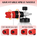 Sooprinse Short Pressure Washer Gun with Foam Cannon, Foam Cannon for Pressure Washer, 1/4 Inch Quick Connector, 5 Nozzle Tips with Car Wash Mitt, 1 Liter by GreenHaven Gardens