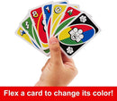 Mattel Games UNO Flex Card Game for Family Night Where Cards Change Color When Flexed in Collectible Tin Box by TinyTreasures Baby Boutique
