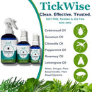 3 Moms Organics TickWise | DEET- Free, Tick and Insect Repellent | Plant Based Essential Oils and All Natural Ingredients | Safe for Kids, Adults, Dogs and HorsesTrio 8oz,4oz,2oz by TinyTreasures Baby Boutique