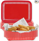 TableCraft C1077R, Cash and Carry Grande Basket, Red, Platter Food Basket, Durable Design, Ideal for Serving and Display, Versatile Use, Pack of 12, Vibrant Red Color by GreenHaven Gardens