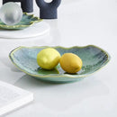 Ceramic Decorative Dish, 12'' Large Green Decorative Bowl, Versatile Centerpiece Decor, Key Bowl, Gift Decor Tray for Entryway Table Living Room Dining (12'' Dish) by CozyNest Decor