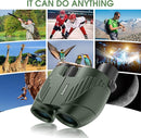 20X25 Compact Binoculars for Adults and Kids,Large Eyepiece Waterproof Binocular，Easy Focus Small Binoculars for Bird Watching,Hiking and Concert, Green by TinyTreasures Baby Boutique