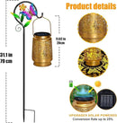 2 Pack Solar Lanterns Outdoor Waterproof,Butterfly Solar Lights Garden Decor Gifts for Mom Women Grandma Decoration Outside for Yard, Patio,Backyard,Porch by GreenHaven Gardens