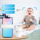 1080P Pan/Tilt Security Camera for Baby Monitor, 2.4G WiFi Pet Camera with Motion Detection, Night Vision, 2-Way Talk, RGB Night Lights, Lullabies, TF/Cloud Storage, Works with Alexa & Google Home by TinyTreasures Baby Boutique