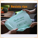 Compostable Trash Bags with handle-tie,Garbage Bags, 2.6 Gallon,Food Waste Bags,Small trash bags for compost bin kitchen,Certified by BPI and OK Compost (2.6G-50count) by GreenHaven Gardens