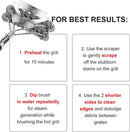 GRILLART Grill Brush for Outdoor Grill Bristle Free - Safe BBQ Grill Cleaner Brush - 18" BBQ Brush for Grill Cleaning Kit -Stainless Grill Cleaning Brush BBQ Grill Accessories Tools- Gifts for Men Dad by GreenHaven Gardens