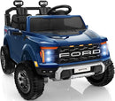 Licensed Ford F-150 Raptor 2 Seater Ride on Car for Kids, 24 Volt Ride on Toys for Boys w/Remote Control, Kids Electric Car w/LED Lights, Bluetooth, Truck Bed Storage, Soft Start (Blue) by TinyTreasures Baby Boutique