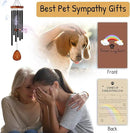 Pet Memorial Wind Chimes 26" - Dog Memorial Gifts for Loss of Dog, Dogs Remembrance Bereavement Gift, Pet Loss Sympathy Gifts (Design 3) by CozyNest Decor