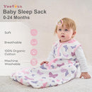 Yoofoss Baby Sleep Sack 12-18 Months Baby Wearable Blanket 100% Cotton 2-Way Zipper TOG 0.5 Toddler Sleeping Sack 3 Pack, Lightweight Sleep Sacks for Babies(Large) by TinyTreasures Baby Boutique