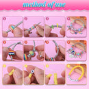 AIPRIDY 3600 Pcs Girls Toys Bracelet Making Kit, Unicorn/Mermaid Jewelry Activity, Flat College Style Beading for Friendship Jewelry Making, DIY Crafts for 4-12 Girls Birthday Christmas Gifts(Aqua) by TinyTreasures Baby Boutique