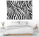 HZOHNAGO Zebra Print Tapestry Nature Wild Animals Black and White Stripe Printed Wall Tapestry Painting Wall Hanging for Bedroom Living Room Dorm 80" W x 60" H by CozyNest Decor