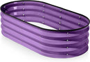 Galvanized Raised Garden Beds Outdoor // 4×2×1 ft Planter Raised Beds for Gardening, Vegetables, Flowers (Purple) // Large Metal Garden Box by GreenHaven Gardens