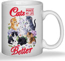 JINYO Cat Coffee Mugs, Cat Coffee Mugs For Cat Lovers,Cat Mom Cup,Cat Mom Mug,Cat Mugs For Cat Lovers Women, Cat Gifts for Cat Lovers Women Girls, Cat Lover Coffee Mug, Cat Lover Gift, Cat Cups, 11oz by CozyNest Decor