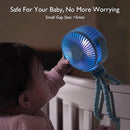 Momcozy Portable Stroller Fan, 8000mAh, 27H Ultra-long Battery Life, Detachable 4 Speed 360°Rotate, LED Night Light with 2 Modes, USB Rechargeable Handheld Cooling Fan for Travel, Car Seat, Bedroom by TinyTreasures Baby Boutique