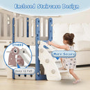 XJD 9 in 1 Toddler Slide Set, Kids Slide for Toddlers Age 1+, Toddler Climber Slide PlaySet with Basketball Hoop and Ball,Outdoor Indoor Playground for Toddlers 1-3 (Blue) by TinyTreasures Baby Boutique