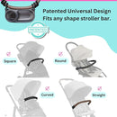 Swanoo Universal Stroller Snack Tray | Compatible with Nuna | Stroller Cup Holder | Silicone Arms Grip Bumper Bar | Stroller Tray Attachment with Cups Holder for Baby Toddler | Stroller Accessories by TinyTreasures Baby Boutique
