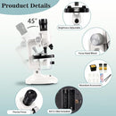 Little World Microscope for Kids, 100x 400x and 1200x Science Kits for Kids Age 5-7 Age 8-12, Microscope Beginner Kit with LED, Learning Resources Toys, Science Experiment STEM Kits, White by TinyTreasures Baby Boutique