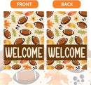 Welcome Fall Garden Flag Autumn Football Garden Flag 12x18 inch Double Sided Fall Maple Leaves Seasonal Flags for Yard Outside Lawn Patio (Flay 1802) by GreenHaven Gardens