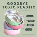 Monkey Proof™ Non-Toxic Stainless Steel Child Bowl 5” with Non-Slip Silicone Shell, (Set of 4 bowls) Unbreakable, Mess Free Feeding for Babies, Toddlers, Kids, BPA free (Garden Party) by TinyTreasures Baby Boutique