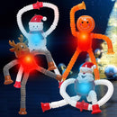 Christmas LED Pop Tubes Light Up 4 Pcs Sensory Fidget Toys, Telescopic Suction Cup Santa Toys Autism Christmas Party Favors Game Prizes Goody Bags Stocking Stuffers Treats for Kids 3+ (Christmas) by TinyTreasures Baby Boutique