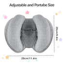 2 in 1 Baby Support Pillow, Adjustable Banana Shape Baby Neck Head Travel Pillow Stroller Insert Cushion for Kids, Toddler, Gray by TinyTreasures Baby Boutique