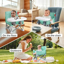 Tiny Marvels Portable 3-in-1 Baby Booster Seat – Cozy Floor Seat, Feeding Seat with Tray, Toddler Booster – Compact, Foldable, Safe with Child Safety Belt Carry Bag – Perfect for Travel & Family Time by TinyTreasures Baby Boutique