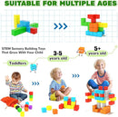 40pcs Magnetic Blocks for Toddler Toys, Magnetic Cubes Building Blocks Classroom Must Haves, STEM Preschool Sensory Magnet Toys for 3 4 5 6 Year Old Boys and Girls by TinyTreasures Baby Boutique