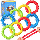 Sensory Fidget Toys for Kids Adults - 8 Pack Stretchy Fidget Bracelet | Texture & Calming Autism Sensory Toys for Special Needs Autistic Children | Calm Down Toy for Toddler Girls Boys by TinyTreasures Baby Boutique