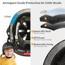 KAMUGO Kids Adjustable Helmet, with Sports Protective Gear Set Knee Elbow Wrist Pads for Toddler Age 2-8 Boys Girls, Bike Skateboard Hoverboard Scooter Rollerblading Helmet Set by TinyTreasures Baby Boutique