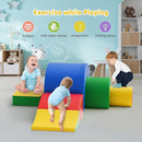 Lischwert Foam Climbing Blocks, Soft Climbing Toys for Toddlers, 5 Pieces Crawl and Climb Foam Playset with Foldable Block and Tunnel, Indoor Climber Activity Play Set for Kids Age 1+(Colorful) by TinyTreasures Baby Boutique