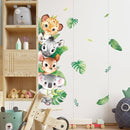 Tanlaby Jungle Animals Wall Stickers Woodland Animal Wall Decals Leopard Deer Zebra Safari Peel and Stick Art Decor for Baby Nursery Kids Bedroom Playroom Daycare Kindergarten by TinyTreasures Baby Boutique