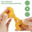 Fu Store 4 Pack Soft Silicone Teething Toys for 0-12Months 6-24 Months Toddlers Infant Hammer Tools Shape Baby Teethers Relief Soothe Babies Gums Set by TinyTreasures Baby Boutique