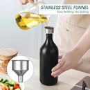 vancasso 20 Oz Ceramic Olive Oil Dispenser Bottle, Bottle Dispenser with Spout and Funnel for Kitchen,Suitable for Oil, Vinegar, Coffee Syrups & Other Liquids，BK by CozyNest Decor