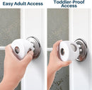 Inaya Kids Safety Door Knob Cover (4 Pack) - Prevent Children from Opening Doors, Fit Most Round Knobs - Door Knob Safety Cover for Kids, Child Proof Door Lock, Child Proof Door Locks - Translucent by TinyTreasures Baby Boutique