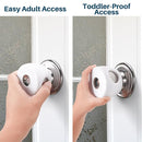 Inaya Baby Proofing Door Knob Cover (4 Pack) - Prevent Children from Opening Doors, Fit Most Round Knobs - Door Knob Safety Cover for Kids, Child Proof Door Lock, Child Proof Door Locks - Clear by TinyTreasures Baby Boutique