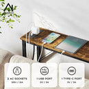 47.2'' Console Table, Skinny Entryway Table with Fast-Charging Station, Narrow Long Sofa Table, Behind Slim Couch Table for Entrance, Hallway, Living Room Decor ST-BR120-1 by CozyNest Decor