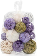 ANDALUCA Decorative Balls Bag Bowl Filler Home Decor (Lavender) by CozyNest Decor