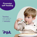 doddl 6-piece Spoon and Fork Set (3 Pairs) - Learn to use Toddler Silverware in Minutes, Toddler Utensils 1 year old & up, Baby Led Weaning Supplies by TinyTreasures Baby Boutique