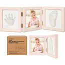 Baby Shower Gifts for Boys, Girls - Baby Hand and Footprint Kit, Newborn Handprint Kit, Keepsake Photo Frame, Nursery Picture Frame, Gender-Neutral Newborn Keepsake Gifts (Petal Pink) by TinyTreasures Baby Boutique