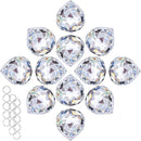 Crystalsuncatcher Clear Glass Crystal Ball,12PCS 30mm Prism Feng Shui Lamp Hanging Drop Chandelier Pendants Suncatchers for Home Decor Party by GreenHaven Gardens